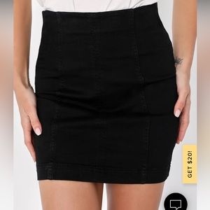 Free People Modern Femme Denim Skirt